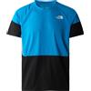 The North Face - T-shirt da trekking traspirante - M Bolt Tech Tee Skyline Blue/TNF Black per Uomo - Taglia S,L