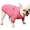 Generic Maglietta a righe per animali domestici, per cani di grossa taglia (rosa caldo, L)