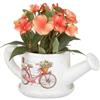 altri brand Portavaso annaffiatoio in ceramica decoro bicicletta