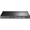 tplink TP-Link TL-SG1218MP switch di rete Non gestito Gigabit Ethernet (10/100/1000) Supporto Power over Ethernet (PoE) 1U Nero