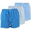 Nord Est 3 Pezzi Boxer, Uomo - MOD. Montecarlo 100% Cotone Popeline, Fantasie Miste Righe e Quadretti, S M L XL XXL XXXL (XL)