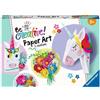 RAVENSBURGER 23541 BE CREATIVE MIDI XL PAPER ART FIORI E UNICORNO