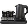 EVA COLLECTION Set bollitore 0,8 litri con vassoio + 2 tazze, 1300W