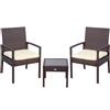 Aktive 2 Armchairs With Tables Nero