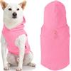 Gooby Ogni Giorno Tempo Freddo Gilet con Cappuccio in Pile per Cani di Piccola Taglia, Piccolo, Rosa