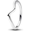 PANDORA Timeless Anello in argento Sterling ondulato, 54