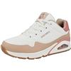 Skechers 177121 Wtan, Sneaker Donna, Bianco Durabuck Coral Tpu Tan Trim, 41 EU