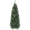 DecHome Albero di Natale h. 180 cm con Pigne, 618 Rami e Base in Metallo colore Verde - 863DHGN