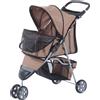 AllMyPets Passeggino per Cani Carrello per Animali Domestici colore Marrone 75 x 45 x 97 cm - 041CF