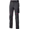 U-POWER DON'T WORRY... BE HAPPY! U-Power World Modern, Pantalone Slim Fit, con Multitasche Frontali e Laterali, Comodo ed Elasticizzato, con Bottone Frontale, Tessuto Traspirante (GREY FUCSIA - M)