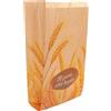 Tecnafood Sacchetti per pane in carta avana con stampa spighe - 19x40cm - Conf. 1000 pz