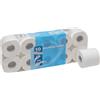 Tecnafood Carta Igienica Bianca - 195 Strappi - 2 Veli - Conf. 10 Rotoli