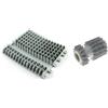Maytronics Spazzola Posteriore PVC Corta Combinata per Anelli Wonder Robot Piscina Maytronics Dolphin Zenit 55 - 60 - 70 / M 550 - M 600 - M 700 / Poolstyle 60 / E 60 / Explorer E 70 / Wave 90 / C 90 / Pro X90 / 6101656 - 61020201