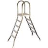 Flexinox Scaletta di Risalita Flexinox Grand Comfort per Piscina Fuoriterra in Acciaio Inox AISI 304 - diam 43 mm con finitura lucida - 5 Gradini