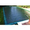 Aquatech Telo di Copertura Invernale 6,40X 10,40 MT per Piscina 5X9 MT con Tubolari Perimetrali & Asole + BORDATURA con RISVOLTO & DOPPIA CUCITURA - Made in Italy - 235 gr/mq