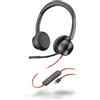 Poly Blackwire 8225, BW8225-M - Headset Stereo cablato con USB-C con microfono con cancellazione del rumore flessibile, certificato per Microsoft Teams