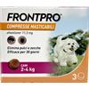 BOEHRINGER FRONTPRO CANE (3 cpr) 2 - 4 kg - Antipulci Per Cani Piccoli