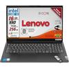 Lenovo Notebook SSD Intel i5 11 th, Display FULL HD 1920x1080 Led da 15,6 Ram 16 Gb DDR4, SSHD 756 Gb, wifi, webcam, Bt, 3 usb, Win 11 Pro, Libre Office, pronto All'uso, Garanzia Italia 2 Anni