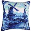 Duftin 5200 Terracotta Delft Mulino Kit di Cuscino Grandi Fori Cotone Multicolore 50 x 45 x 0,1 cm