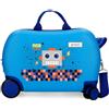Enso Rob Friend Valigia per bambini blu 45 x 31 x 20 cm Rigida ABS 24,6 L 1,8 kg 4 ruote Bagagli Mano, blu, Valigia per bambini
