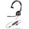 Poly Blackwire 3315 - Headset mono UC cablato con USB-A