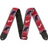 Fender 2" Monogrammed Straps Rossa/Bianca/Blu