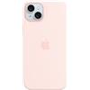 Apple Custodia MagSafe in silicone per iPhone 15 Plus Rosa confetto