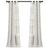 Lush Decor Farmhouse - Coppia di tende a pannello con occhielli, 96,5 x 213,4 cm (larghezza x lunghezza), colore: bianco
