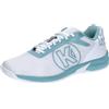 Kempa Scarpe da Pallamano Unisex Attack Three 2.0 W Game Changer, Scarpe da Ginnastica, Bianco Aqua, 38.5 EU