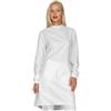 ISACCO Camice Monouso Protection Unisex in Policotone Lavabile (Bianco)