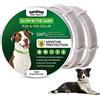 Surglam Collare Antipulci e Zecche per Cani, Collare Regolabile Impermeabile, 8 Mesi di Protezione, Si Illumina al Buio, Soluzione Naturale Contro i parassiti per Cane