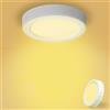Yexati Plafoniera Soffitto Rotonda 15W 1800LM, Lampada LED Soffitto 3000K Bianco Caldo, Driver Compreso. IP44 Sottile Angolo 120 per Soggiorno Bagno Cameretta Cucina Seminterrato Ufficio Ø17CM