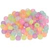 INNSPIRO Perline di plastica eco. ribes multicolore fluorescente diametro 9 mm. diametro int. 4 mm. 1000 u. ca. Borsa, 259002