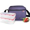 Iris Barcelona IRIS - Borsa Porta Pranzo Classic, Poliestere, Lilla, Unica