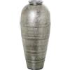 DRW Vaso da pavimento in ceramica in argento 34x34x80 cm