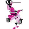 Famosa Feber Triciclo Baby Plus Music 3 in 1 Con Cappottina colore Rosa