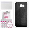 apgo BACK SKIN Film Pellicola protettiva Protezione Posteriore per Samsung Galaxy S7 active, skin sticker film foil vinyl Pelle nera