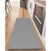 COLOR&GEOMETRY 10mm Tappeto da Cucina Antifatica - 44x150cm, Impermeabile, Antiolio e Antiscivolo, Imbottitura Morbida in Memory Foam, Ideale per Zona Lavello e Piano Cottura, Grigio