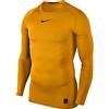 Nike Adidas M NP LS Comp T-Shirt A Manica Lunga, Uomo, University Gold/Black, S