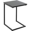 HAKU Möbel Tavolino nero, MDF, metallo - Dim. L 33 cm x A 60 cm x P 35 cm, Stile Moderno