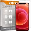 REY Pack 2X Pellicola salvaschermo per iPhone XR - iPhone 11 - iPhone 12 - iPhone 12 PRO, Vetro temperato, di qualità Premium