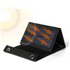 Jadeshay Caricatore Solare portatile per pannello solare 20W 5V, Pannelli Solari Pieghevole impermeabili con porta USB per Cellulare Tablet Campeggio Aperto