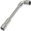 Aerzetix - C68496 - Chiave a pipa aperta 14mm a 6 lati 165x42x20mm - accessorio auto serraggio allentamento assemblaggio - colore argento