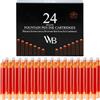 Wordsworth & Black Confezione Da 24 Ricariche Di Inchiostro Per Penna Stilografica 24 Cartucce Di Inchiostro Arancione, Dimensioni Standard Internazionali, Lunghezza Appr 1,5 Diametro Base Appr 0,24
