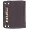 Love Moschino Moschino Love portafogli in ecopelle con logo e borchie nero oro