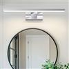 Homefire Luce a parete per specchio da bagno LED - 8W 40cm Lampada da parete impermeabile IP44 4000K moderna Illuminazione a parete per cantina cucina armadio da bagno cromato