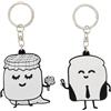 Mr. Wonderful - Set di 2 portachiavi Iconic - Toast e marmellata