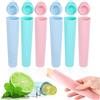 O-Kinee Stampi per Ghiaccioli in Silicone, Gghiaccioli Stampo Senza BPA, Stampi per Gelato, Formine Ghiaccioli Riutilizzabili, Popsicle Molds