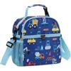 VASCHY Borsa Termica Bambini,Borsa Frigo Piccola con Tracolla Borsa Porta Pranzo Scuola Viaggio per 3-6 Anni Veicoli