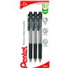 Pentel BK130 penna a sfera a scatto punta media 1,0 mm nero 3 pz